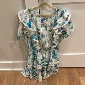 LoveShackFancy Natasha cotton ruffle dress